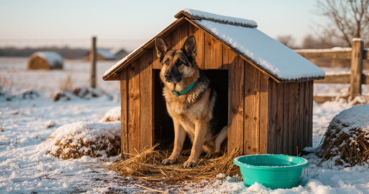 Laisser son chien dehors en hiver : ce que dit la loi